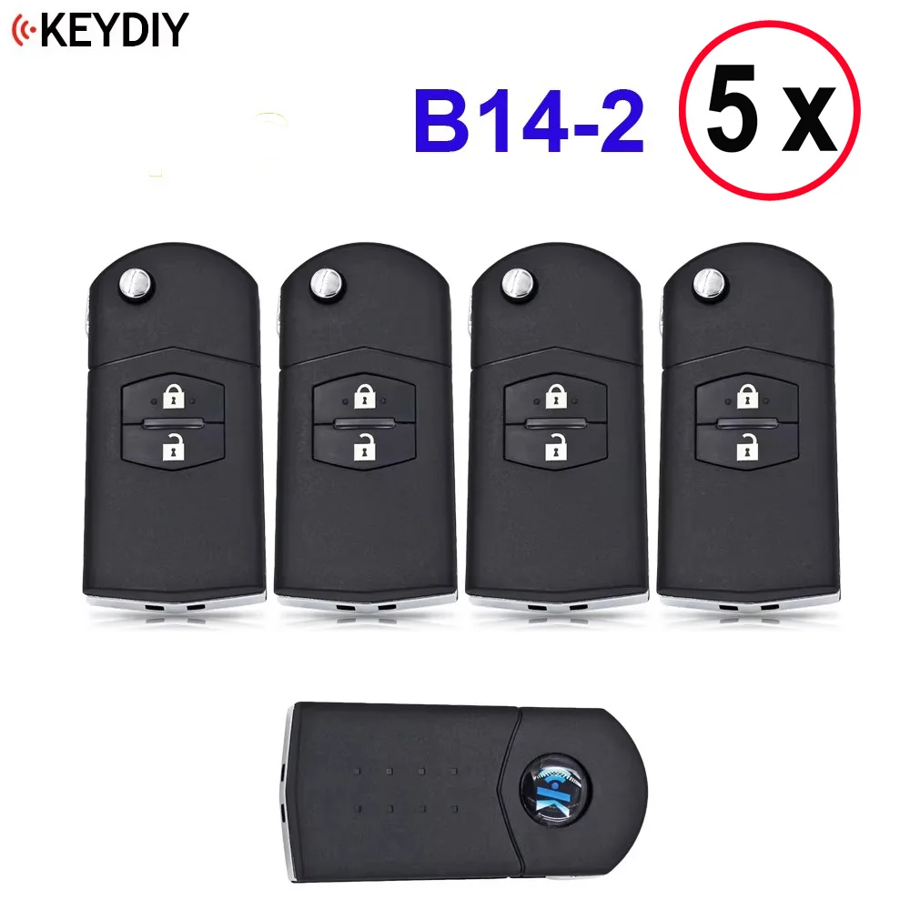 KEYDIY B-Series B14-2 оригинальный 2-кнопочный универсальный ключ дистанционного
