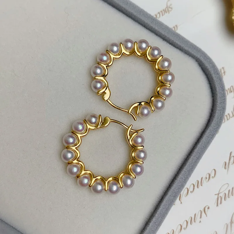 

Pearl Ear Buckle Earrings Fashion French Temperament Earrings Women
