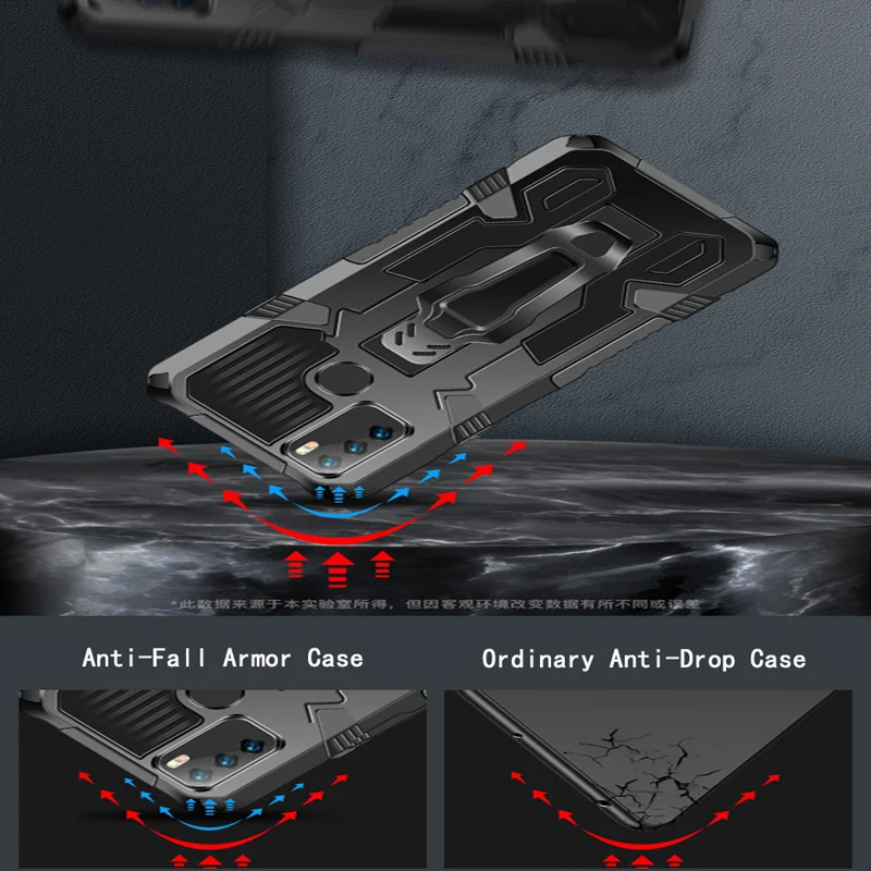 gdream shockproof phone case for infinix note 10pro 7lite magnetic back clip bracket protective cover for infinix note 11 11pro free global shipping