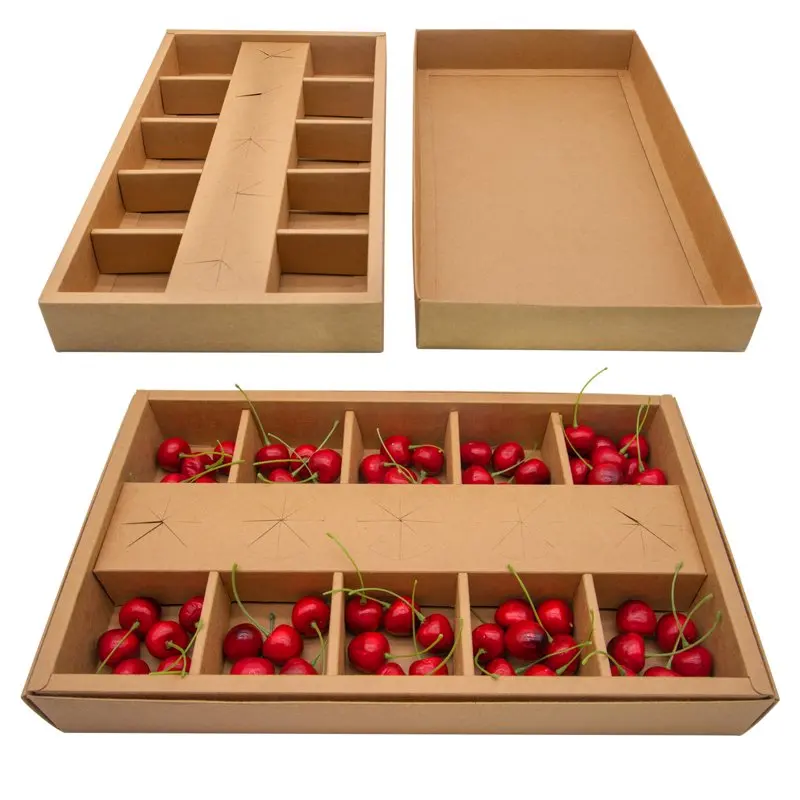 

Великолепный 10-полосный картонный поднос для выпаса с держателем для соуса