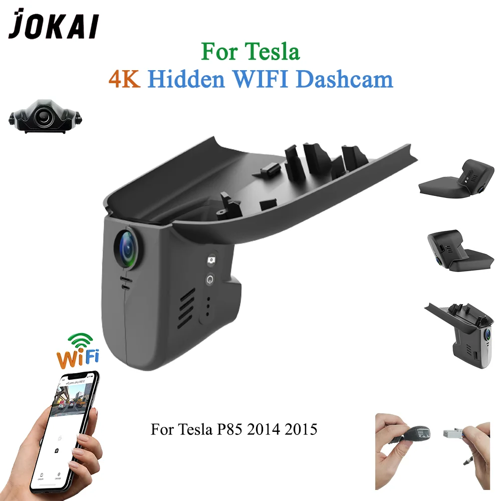 

For Tesla Model S P85 2014 2015 Front and Rear 4K Dash Cam for Car Camera Recorder Dashcam WIFI Car Dvr Recording Devices