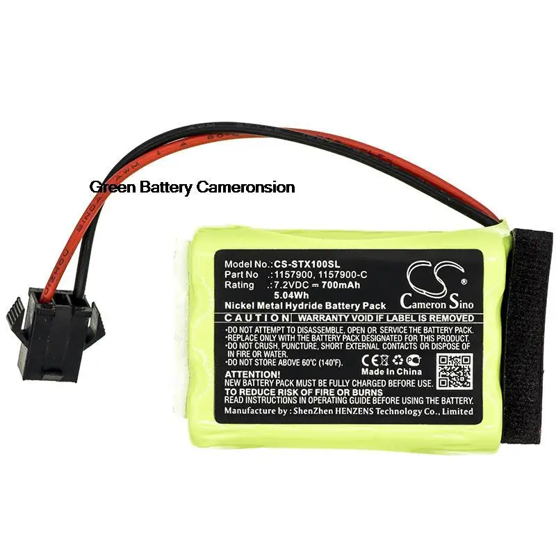 

GreenBattery CameronSino 700mAh 5.04Wh 7.2V DogCollar Ni-MH Battery for Tri-Tronics Flyway SpecialXLS,1157900,1157900C,Pro100XLS