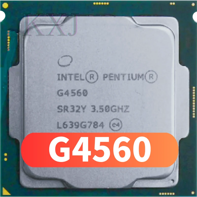 Процессор Intel Pentium G4560 б/у, 3 Мб кэш-памяти, 3,50 ГГц, LGA 1151, двухъядерный процессор для настольных ПК