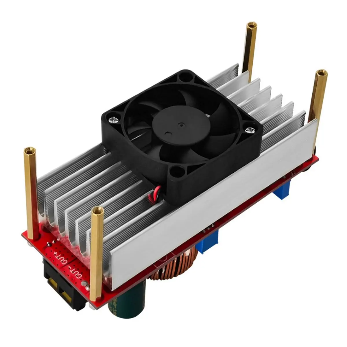 Фото Модуль повышения напряжения HFES 1500W DC-DC, 12-48В в 24-72В, 30А, регулируемый, с постоянным напряжением и током, для электромобилей №1