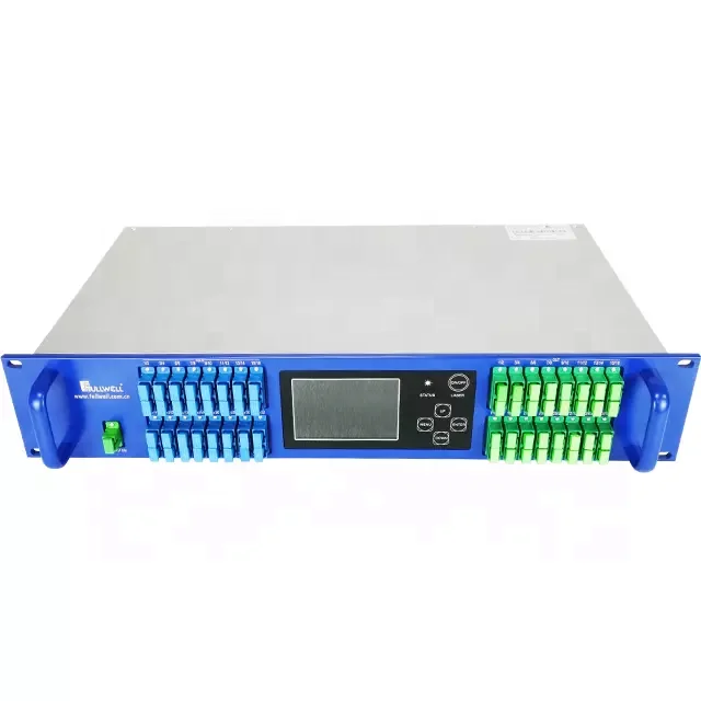 

Cost Effective Fiber Amplifier CATV GPON EDFA 1550nm XGS-PON WDM EDFA with 32 Ports 22dBm
