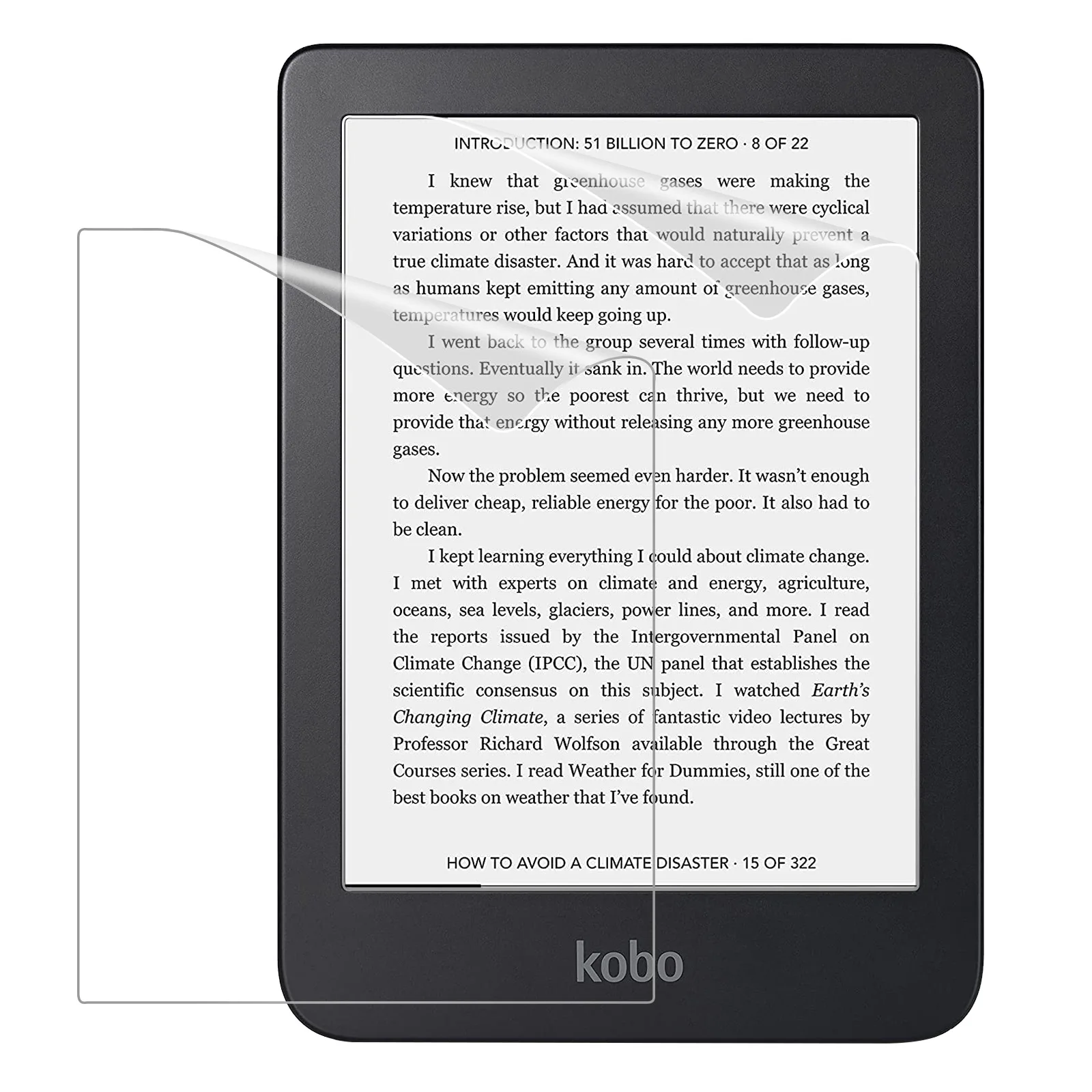 Фото 2 упаковки защитных пленки для Kobo Clara Color 6 дюймов 2024/Kobo Clara BW 6 дюймов 2024/Kobo Clara 2E 6 дюймов 2022, антибликовая защита премиум-класса для домашних животных №1