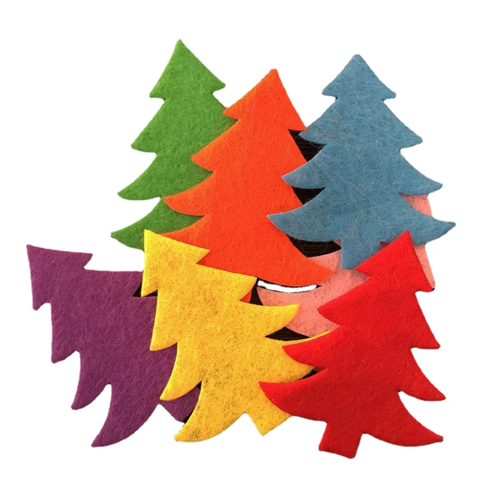 100 шт. смешанная фетровая ткань мягкие нашивки для рождественской елки сделай сам