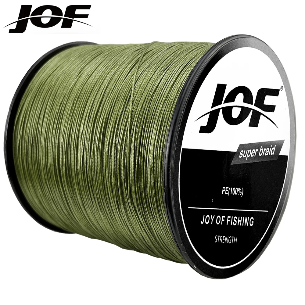 

JOF Braided Fishing Line 4 Strands 500M PE Multifilament Cord Fishing Tackle for Fishing Japan Saltwater 10-80LB