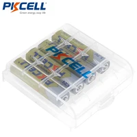 4 pcs pkcell aaa battery 1 2v 1000mah ni mh 3a 1 2 volt aaa rechargeable battery batteries bateria baterias 1 battery case box