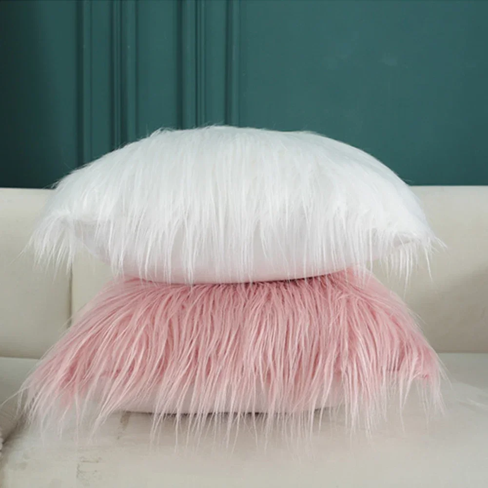 NAPEARL зимние теплые меховые пушистые наволочки декоративные чехлы для дома дивана
