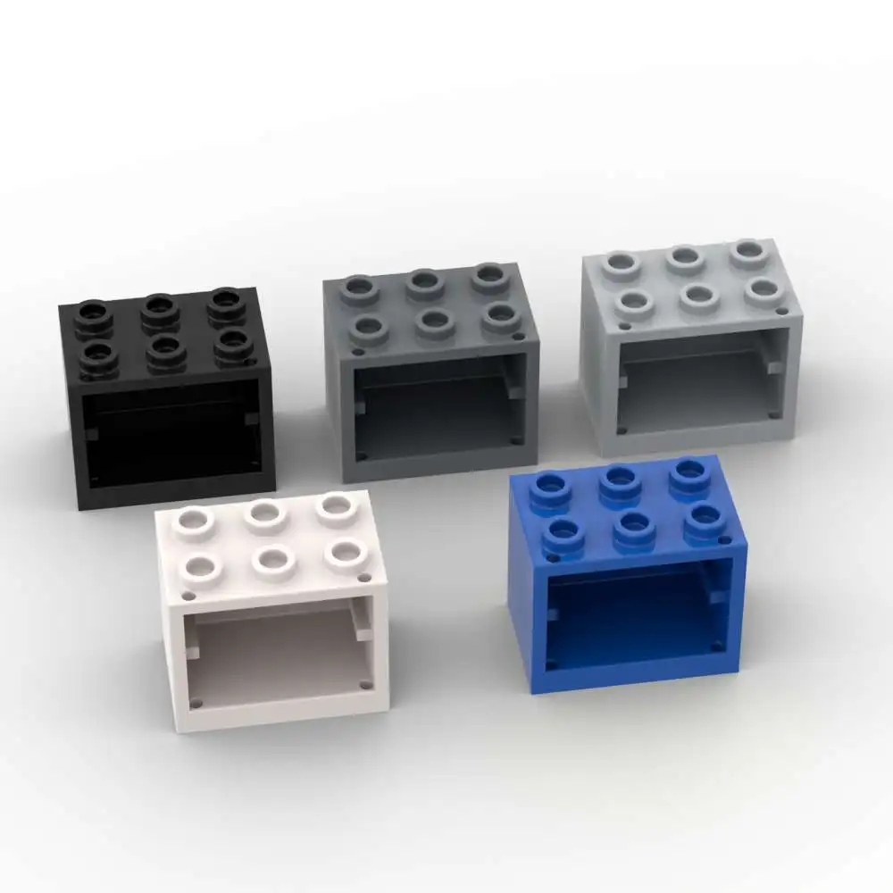 Набор MOC из 10 штук: Контейнер-шкаф 2x3x2, полый кирпич, модульный конструктор, сменные строительные блоки, игрушки для взрослых и мальчиков, праздничные подарки (art.: 3920dad7267fd) - 3920dad7267fd