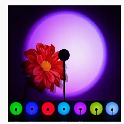 Светодиодный светильник с закатом, Радужный неоновый ночник с USB-зарядкой для фотосъемки, декоративное освесветильник для стены, спальни