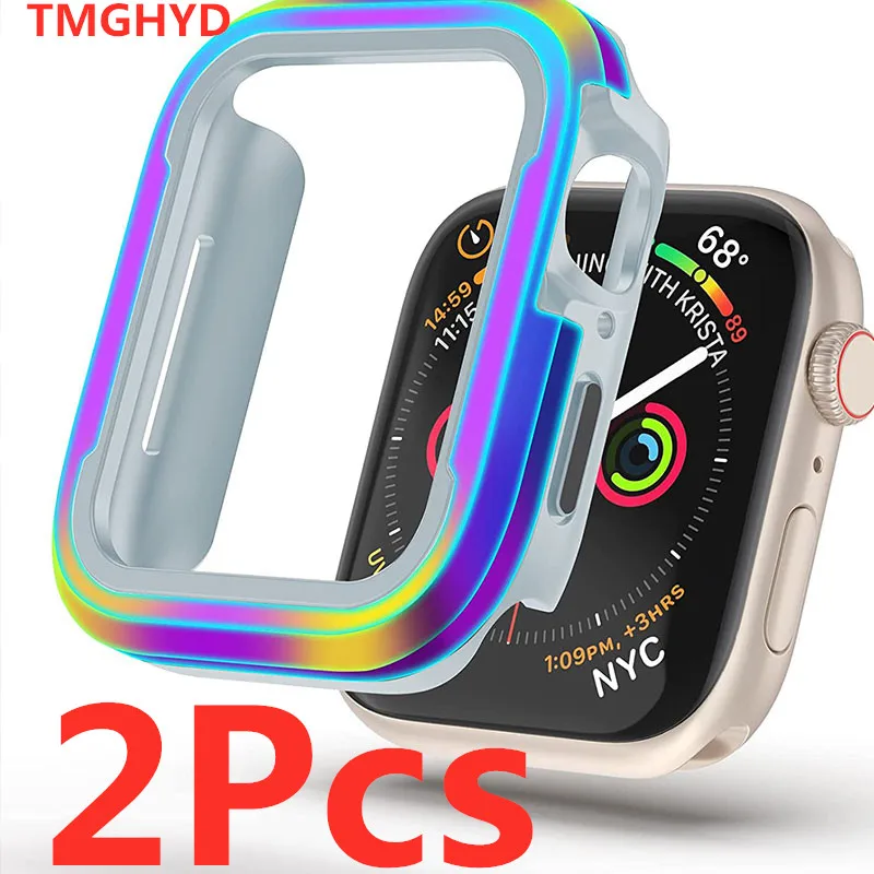 

Aluminium Alloy Watch Case for Apple Watch Serie 7 5 6 4 49MM 44mm 45mm IWatch 8 Ultra 40mm 41mm Shockproof Protector Case Cover