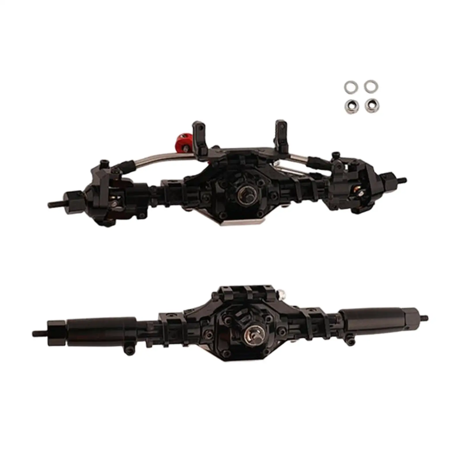 

Metal Front & Rear Axle Assembly Set with Internal Gears for 90046 90047 1/10 RC Crawler Car Spare Parts DIY Modification