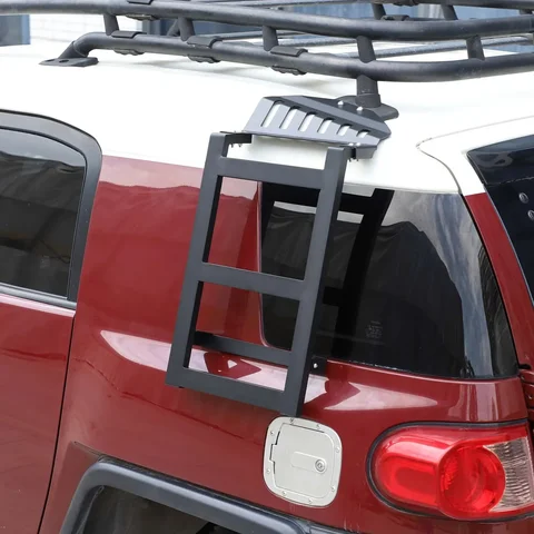 1 шт., алюминиевый сплав, лестница на крышу заднего бокового окна автомобиля для Toyota FJ Cruiser 2007-2021, боковая лестница доступа, багажник на крышу