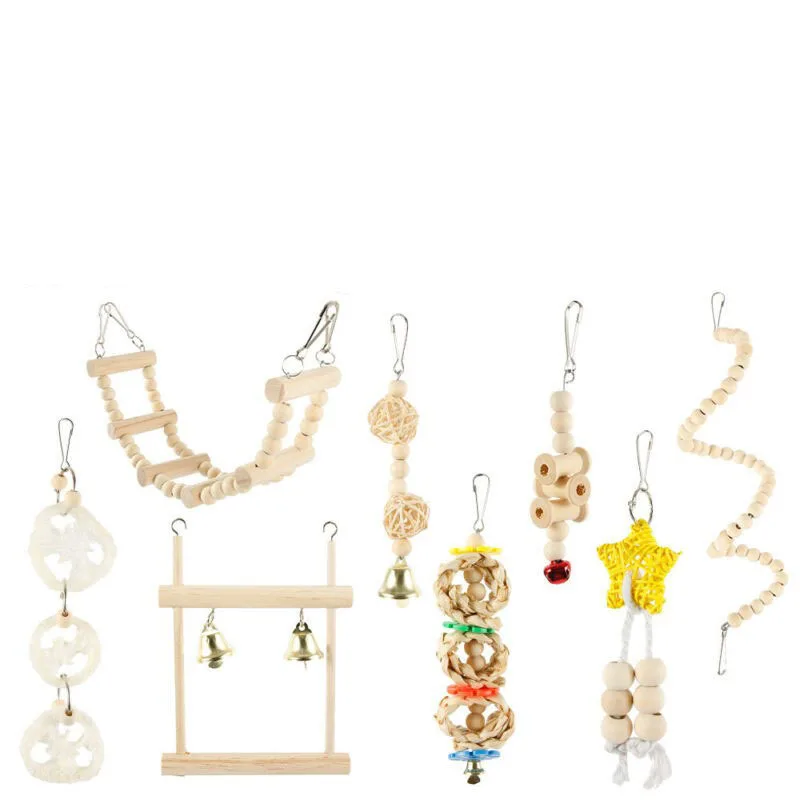 

Parrot toys, loofah, wooden beads, biting toys, grinding teeth, bird toys