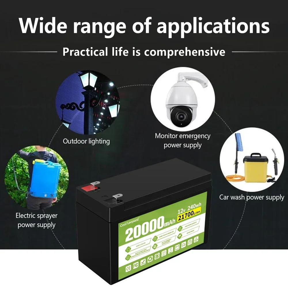 Новый литий-железо-фосфатный аккумулятор 12 В 21700 20 Ач 35 50 со встроенным BMS