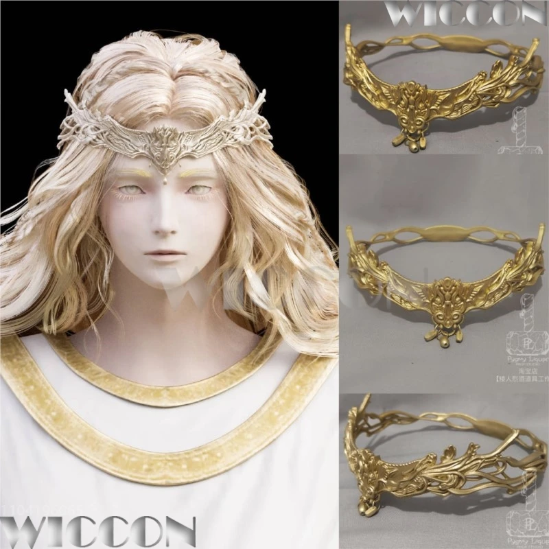 Miquella the Kind головной убор аниме игра Shadow Erdtree косплей костюм парик белое платье для