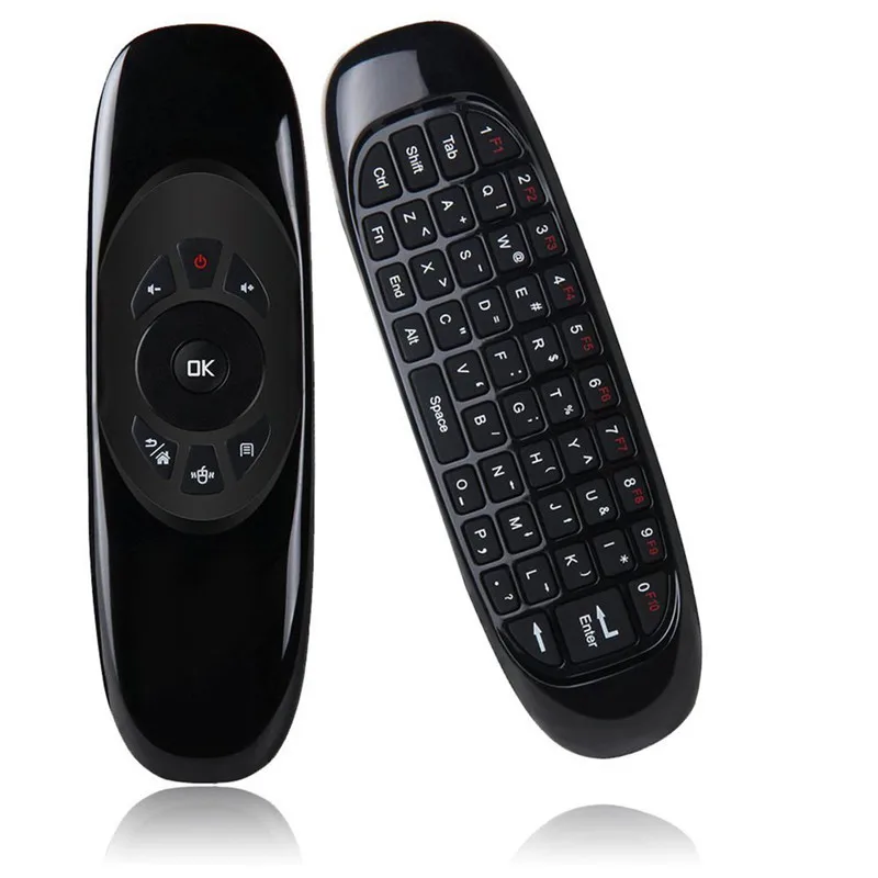 2.4G C120 Backlight Air Mouse Rechargeable Wireless Remote Control Keyboard for Android TV Box Computer Spanish/Russian/English images - 6