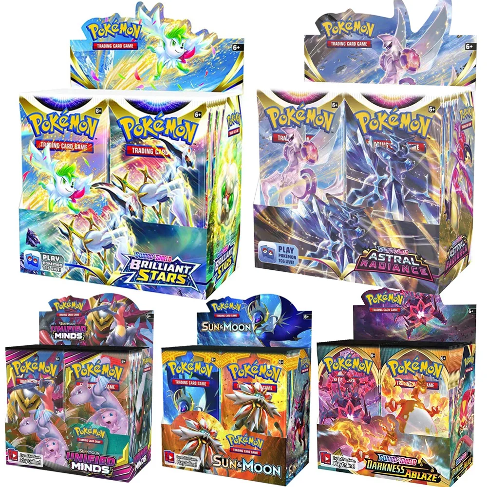 

Pokemon 360 pcs/set Cards Toys Astral Radiance Brilliant Stars Collection Box Card Energy Tag Team