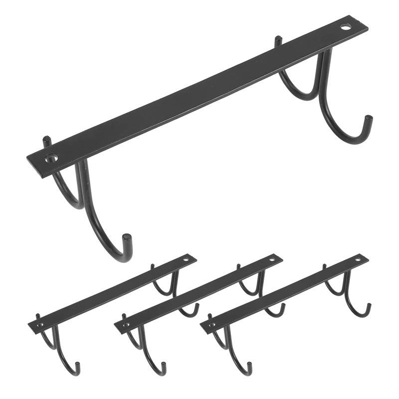 

4 шт., подставка для кружек под шкаф, кухонный стол, кружки, крючки, стеллажи для кофе, подвесной органайзер под полкой A