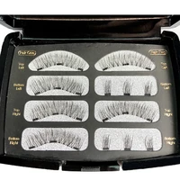 luxury makeup magnet false eyelashes glue free artificial magnetic lashes long lasting natural reusable gift box set wholesale