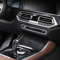 carbon fiber interior trim for bmw g05 x5 g06 x6 center console panel cover car instrument panel frame stickers auto accessories