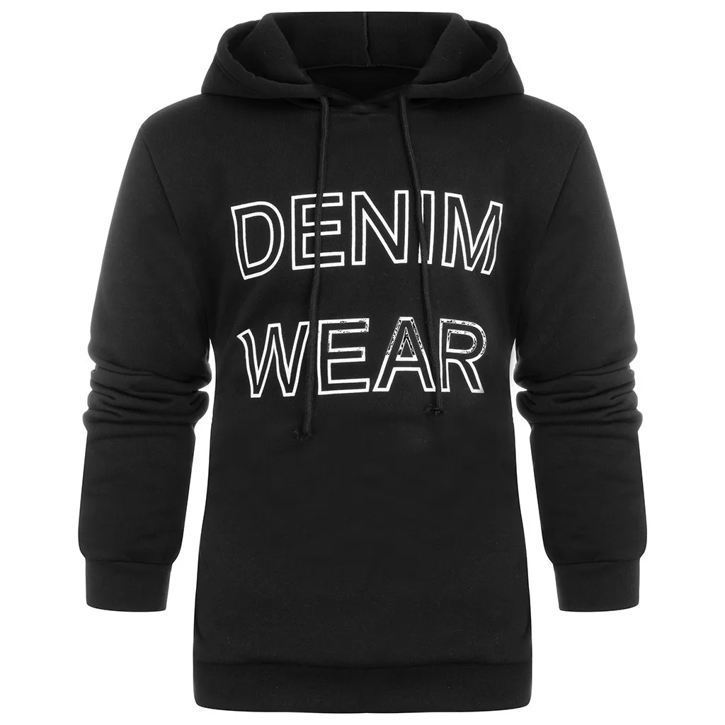 

Мужская Повседневная модная рубашка с длинным рукавом и капюшоном, с буквенным принтом