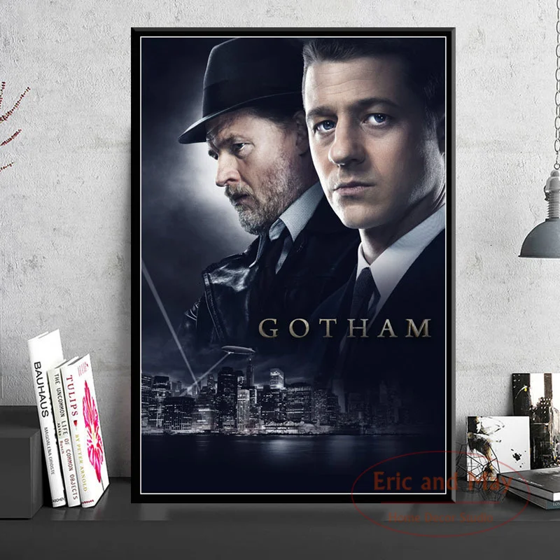 Готэм Лидер продаж ТВ сериал художественная живопись винтажный холст постер
