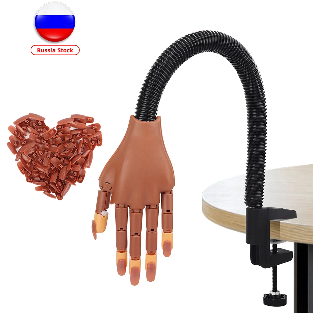 Регулируемая рука для тренировки ногтей с накладными ногтями Инструменты