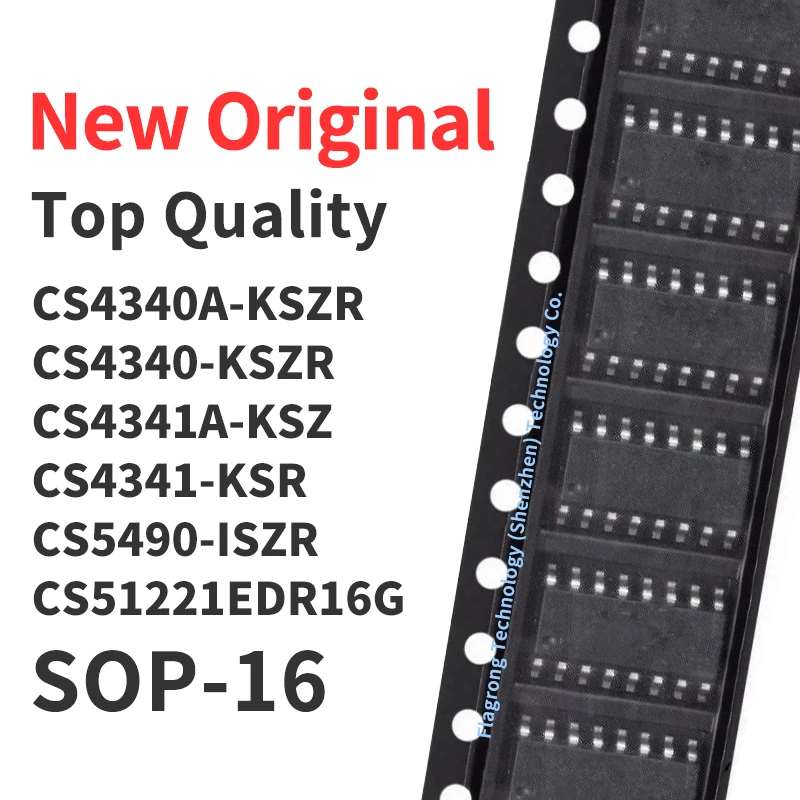 

1 Pieces CS4340A-KSZR CS4340-KSZR CS4341A-KSZ CS4341-KSR CS5490-ISZR CS51221EDR16G SOP-16 Chip IC New Original