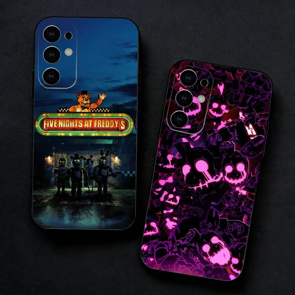 Фото Чехол для телефона F-Five Nights at Freddy's (FNaF) для Samsung S25, S24, S21, S22, S23, S30, Ultra, S20, Plus, FE, Note, 5G, черный №1