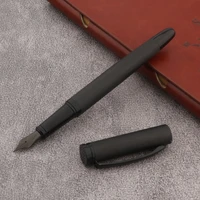 luxury matte black metal fountain pen ink pen titanium black fine nib beautiful tree texture business office school