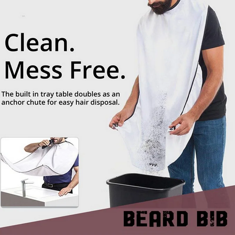 Мужской фартук для бритья бороды нагрудник ухода за лицом бритые волосы