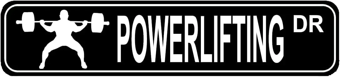 Знак Powerlifting вентилятор подарок паралимное спортивное событие Уличный дом бар