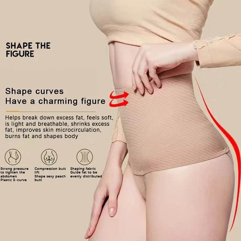 

Women High Waist Control Panties Breathable Comfy Elastic Intimates Postpartum Tummy Tuck Pants Women's Lingerie Underwear