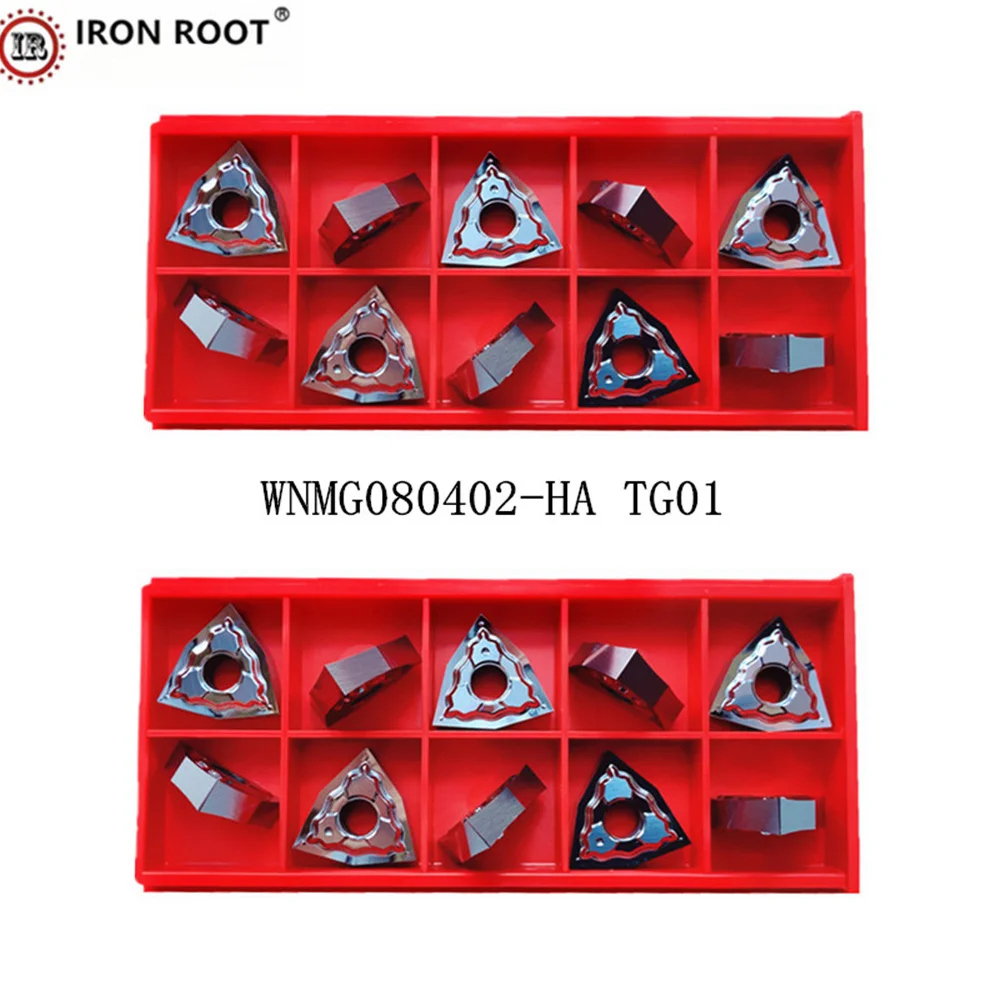 

IRON ROOT WNMG080402,080404,080408 -HA TG01 CNC Metal Lathe Cutting Tool Milling Aluminum Carbide Insert For MWLNR/L Tool Holder