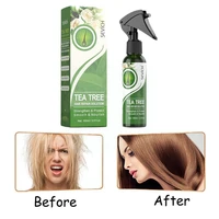hot sale 100ml tea tree hair smoothing spray deeply repair care nourishing scales hair dry damaged care moisturing hair y7w4