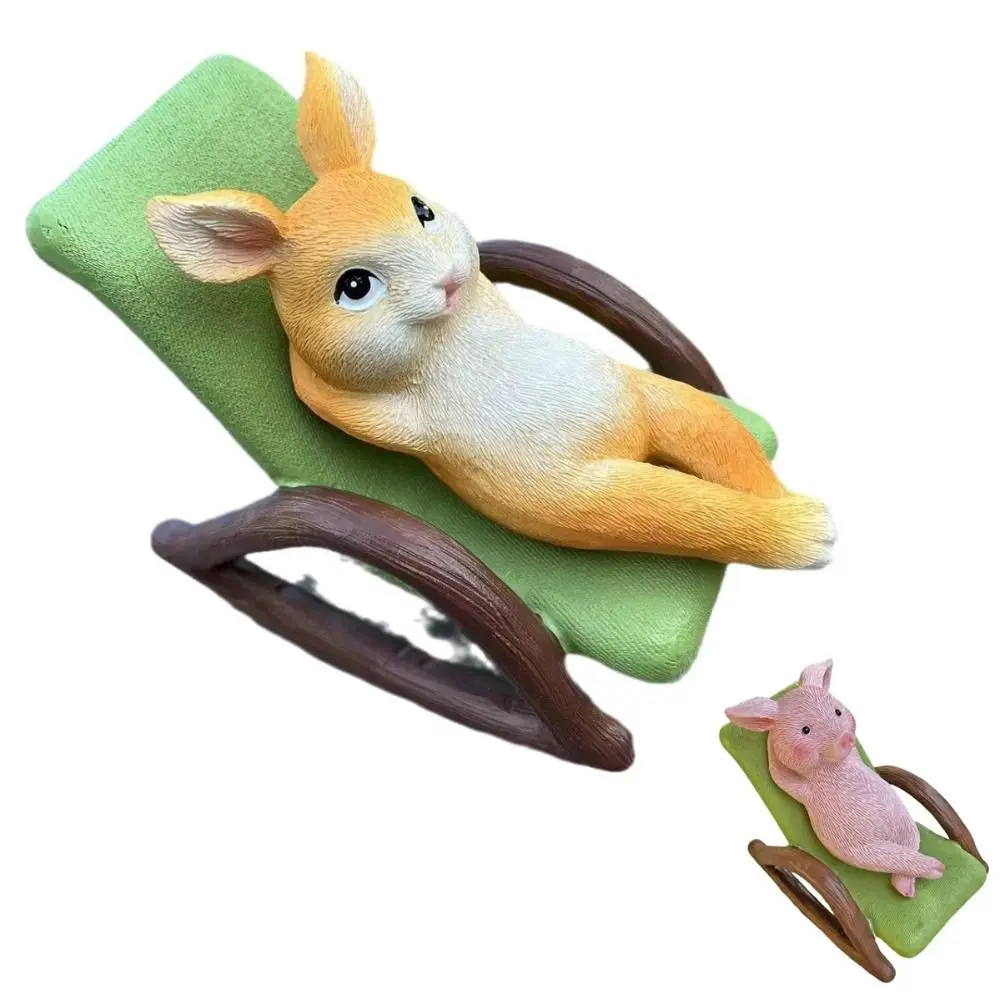 Кресло-качалка украшения в виде кролика животных садовые аксессуары уличная