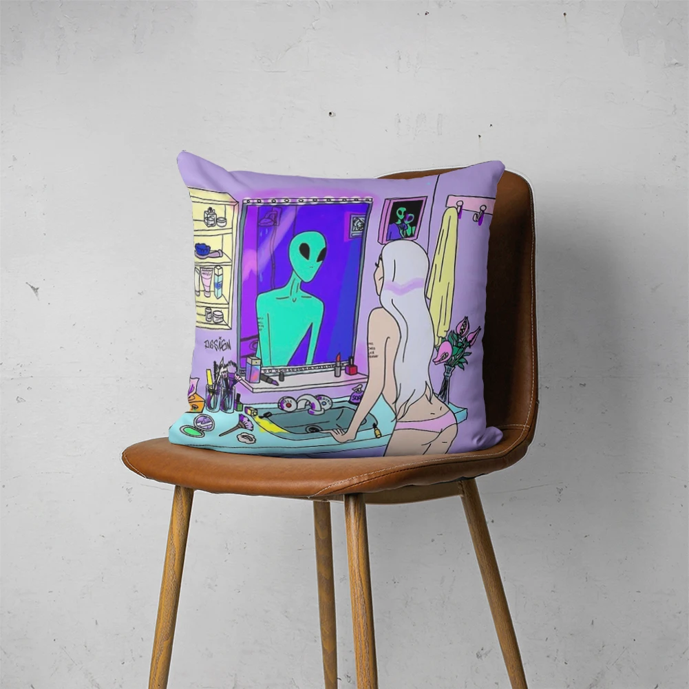 

PSYCHEDELIC PILLOW 161 Customizable Bedroom Bed Sofa Hotel Car Lumbar Pillow Fashion Decorative Cover