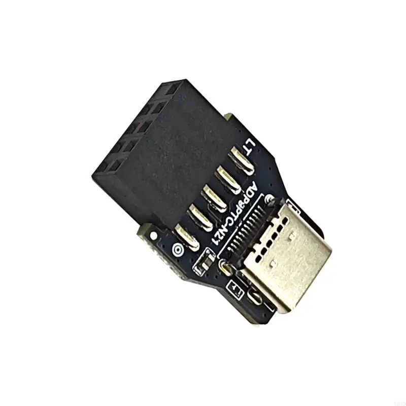 Y8AD USB 2 0 9PIN Мужчина -USB C Front Socket Mantember Advension Adapter