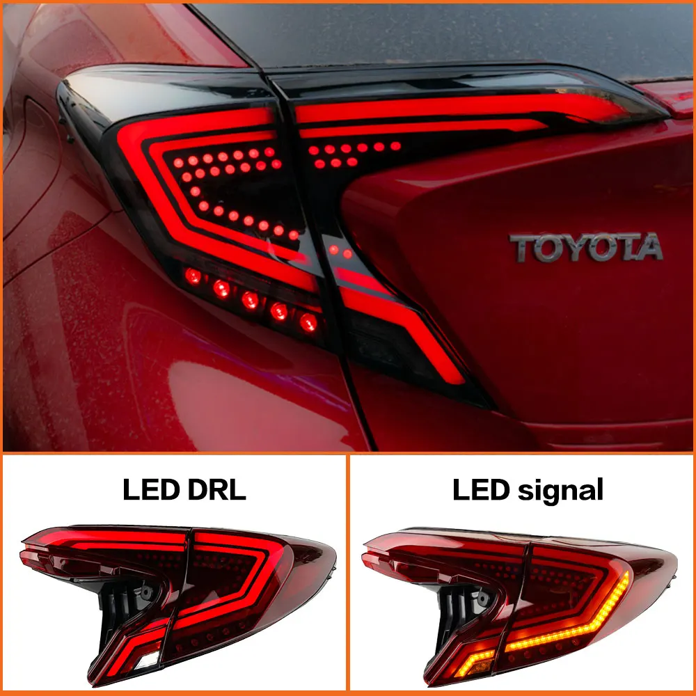 

Taillights for Toyota C-HR CHR 2018-2021 DRL Tail Lamp Dynamic Turn Signal Brake Rear Reversing Highlights Accessories