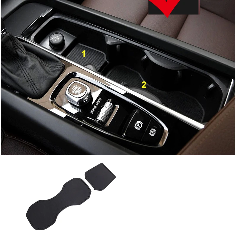 

Для volvo XC60 S90 XC90 S60 V60 V90 водные подставки противоскользящее украшение интерьера автомобильные аксессуары