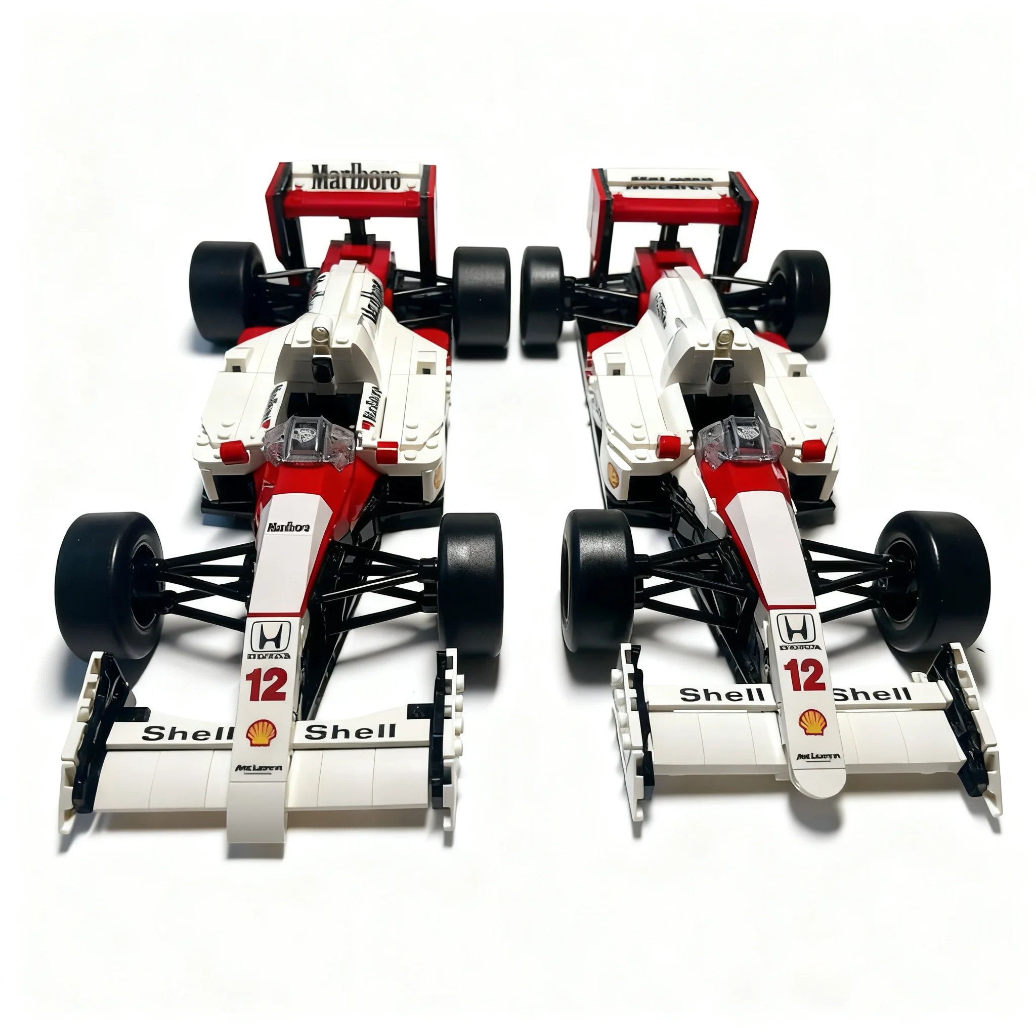 Фото 609 деталей MOC Icons F1 McLarened Hondaed MP4 4 Set10330, небольшой набор для модернизации, 22 детали, модель из строительных блоков, рождественский подарок, игрушка на день рождения. №2