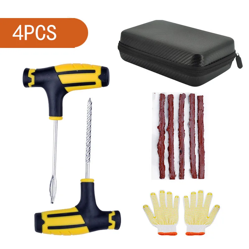 

Car Tire Repair Tool Tire Repair Kit Studding Tool Set Auto Bike Tubeless Tire Tyre Puncture Plug Garage Tools