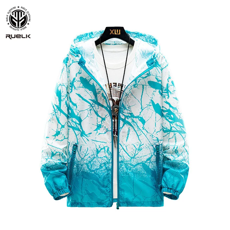 

Парная камуфляжная одежда с капюшоном для мужчин и женщин, тонкая дышащая Солнцезащитная куртка с градиентным переходом цветов, на лето