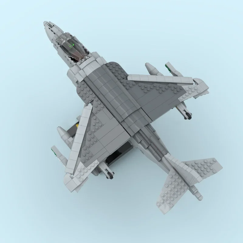 Фото 1108 деталей MOC AV Harrier II Creator Experted, конструктор, рождественский подарок, креативная идея для сборки, игрушки из кирпичиков для детей №3