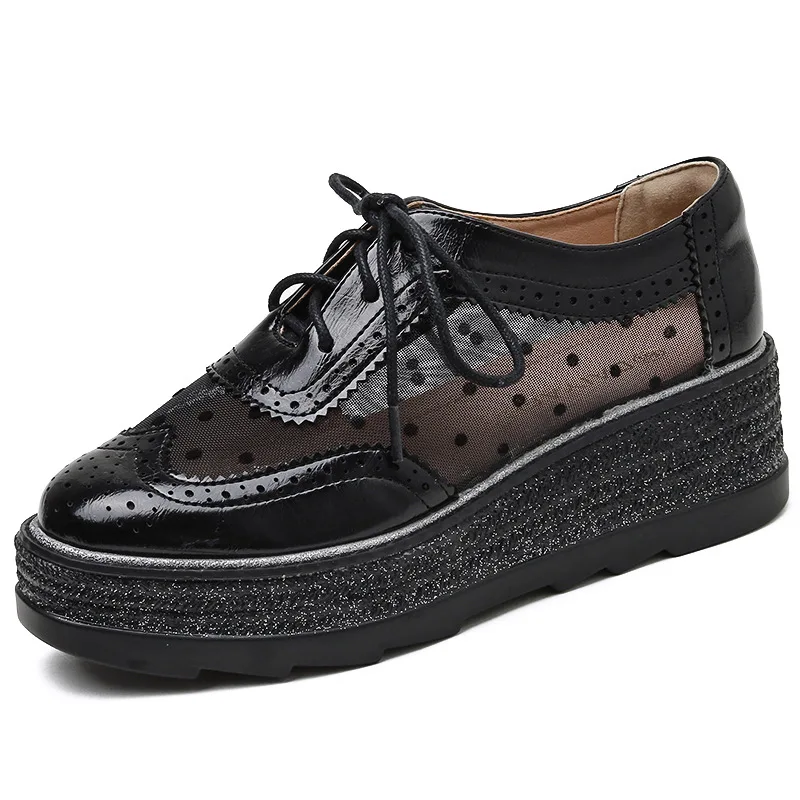 Женские лоферы Обувь с перфорацией типа броги Новинка 2022 года Сезон лето на