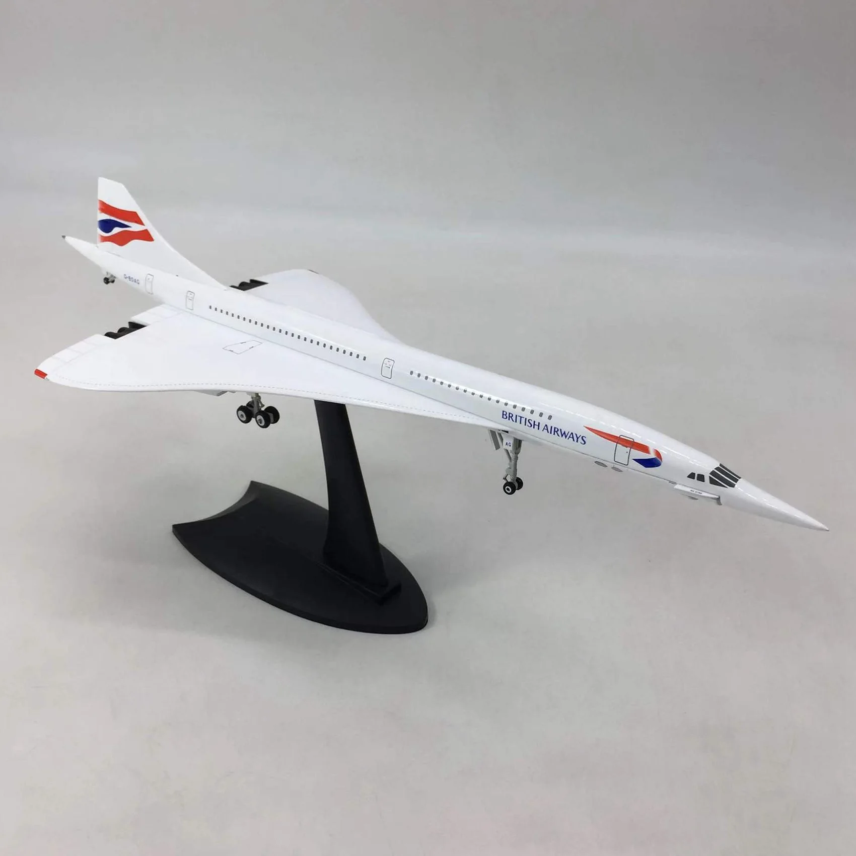 

1/200 Concorde Supersonic Passenger Aircraft Air British Airways Model for Static Display Collection