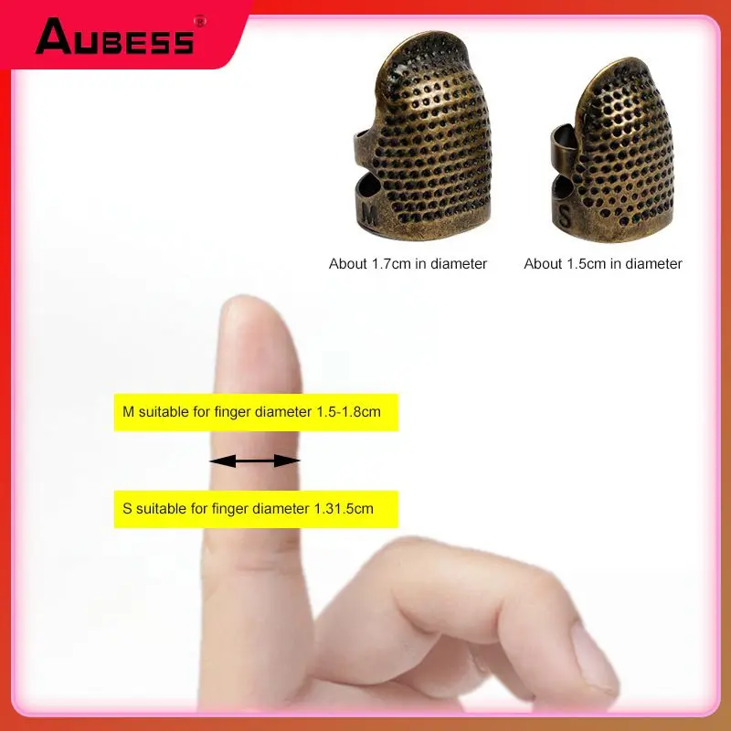 

2/4/5PCS Thimble Handworking Brass Thimble Needles Craft Antique Thimble Antique Thimble Ring Sewing Tools Accessories